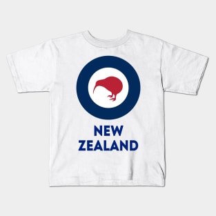 New Zealand Military Roundel, RNZAF, Royal New Zealand Air Force. Kids T-Shirt